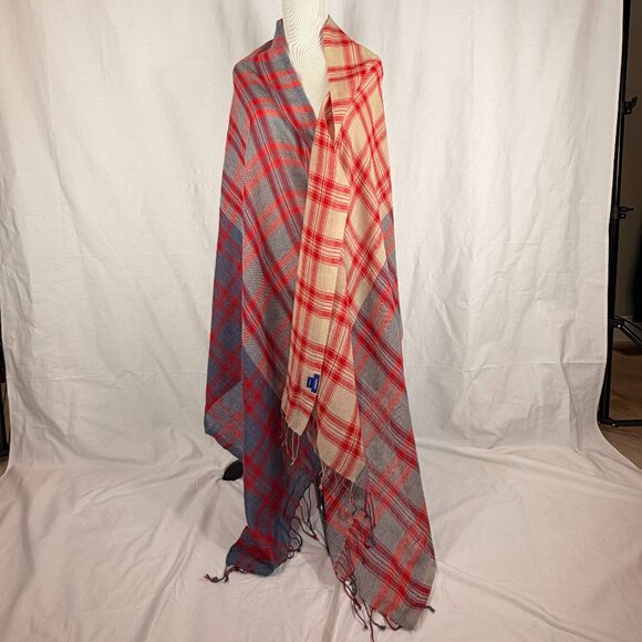 Bujibaja Women's Plaid Wool Wrap/Scarf | OS - Picture 2 of 9
